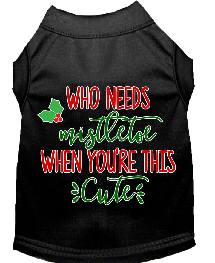 Spread Holiday Cheer with This Cute Christmas Dog Tee - No Mistletoe Required! - My Best Friend Furever