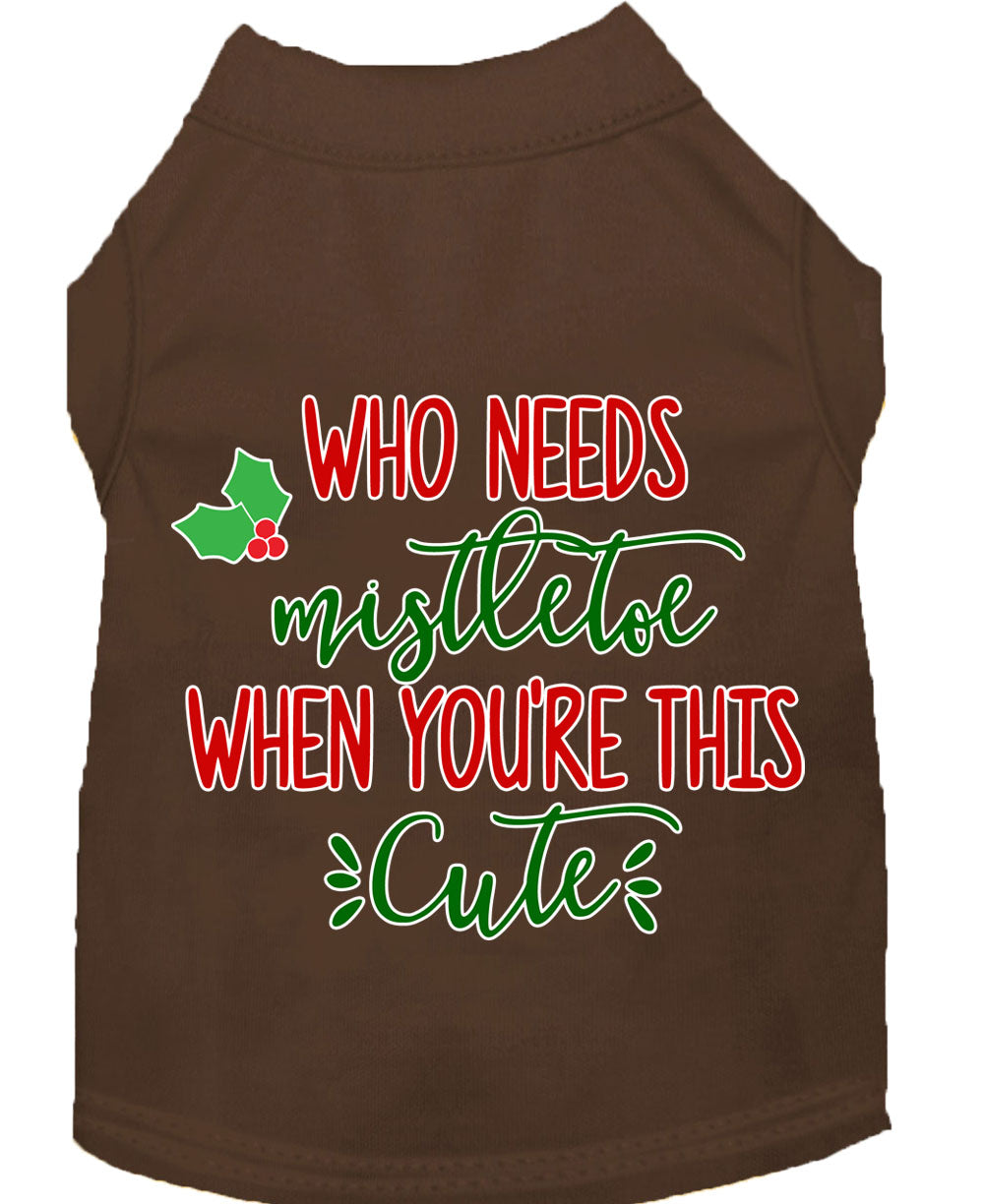 Spread Holiday Cheer with This Cute Christmas Dog Tee - No Mistletoe Required! - My Best Friend Furever