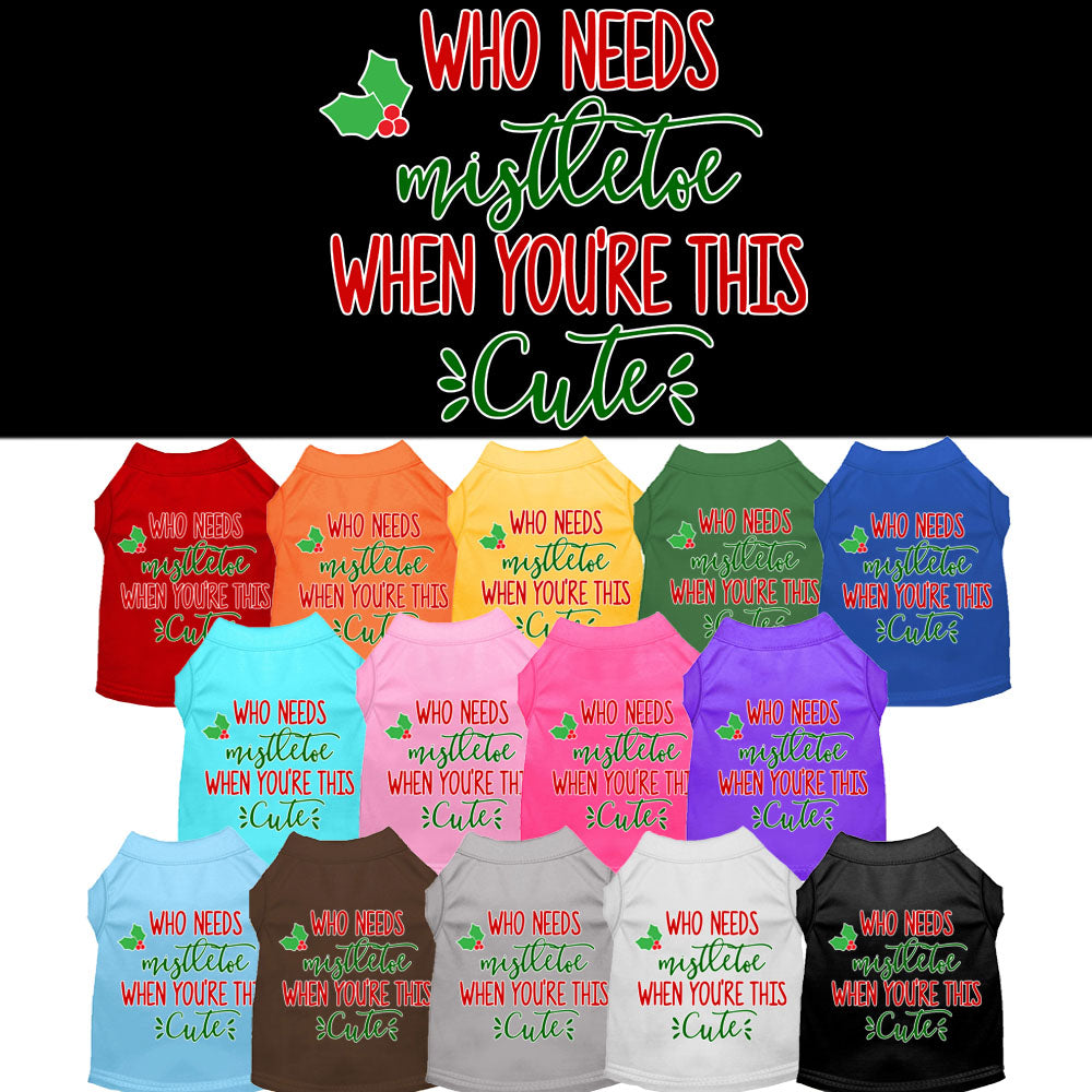 Spread Holiday Cheer with This Cute Christmas Dog Tee - No Mistletoe Required! - My Best Friend Furever