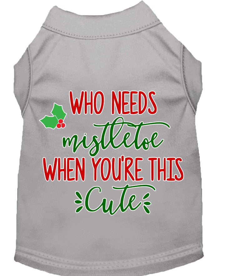 Spread Holiday Cheer with This Cute Christmas Dog Tee - No Mistletoe Required! - My Best Friend Furever