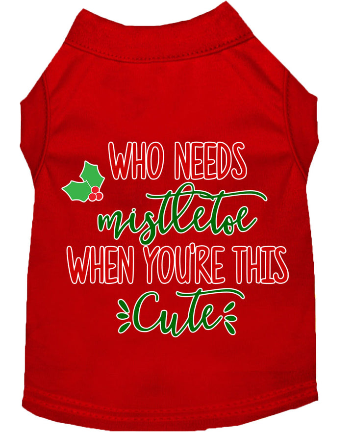 Spread Holiday Cheer with This Cute Christmas Dog Tee - No Mistletoe Required! - My Best Friend Furever