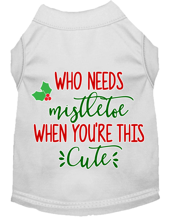 Spread Holiday Cheer with This Cute Christmas Dog Tee - No Mistletoe Required! - My Best Friend Furever