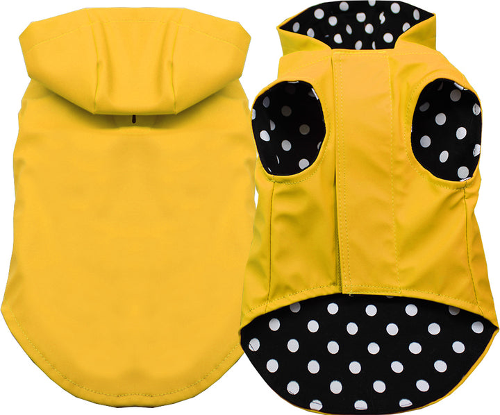Stylish Dog Hooded Raincoat with Water Resistant Shell and Warm Hoodie - Perfect for Rainy Walks! - My Best Friend Furever