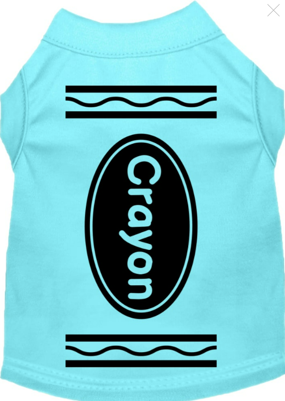Large Sizes Colorful Crayon Halloween Dog Shirt - Creative Canine Costume - My Best Friend Furever