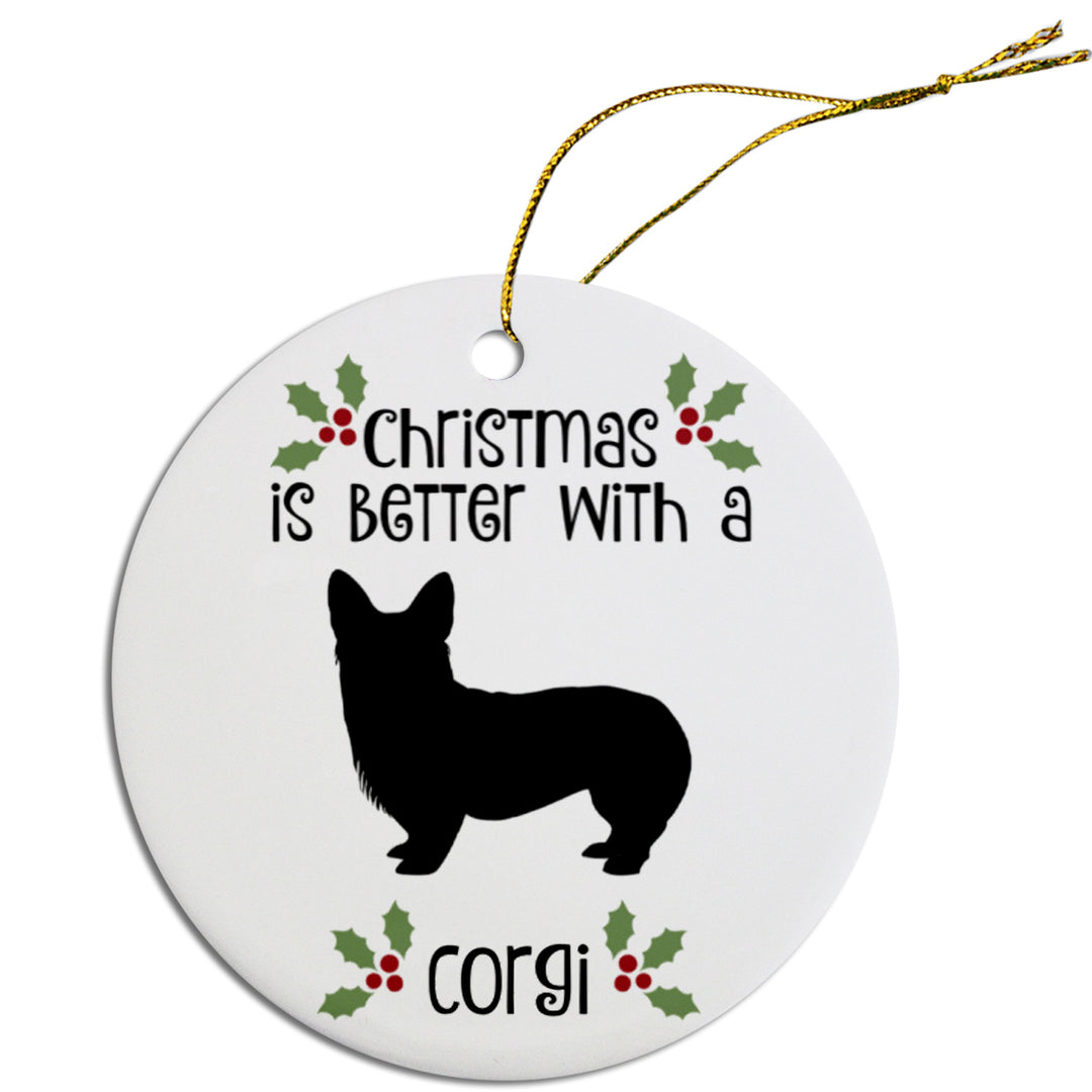 Corgi Round Christmas Ornament - My Best Friend Furever