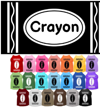 Large Sizes Colorful Crayon Halloween Dog Shirt - Creative Canine Costume - My Best Friend Furever