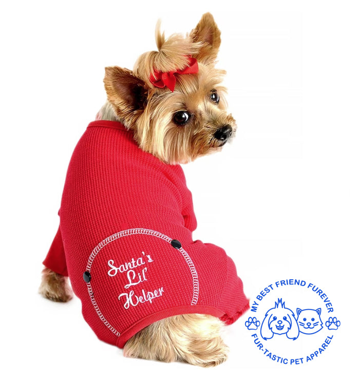 Christmas Dog Pajama - Santa's Lil' Helper - My Best Friend Furever