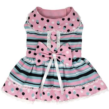 Dots & Stripes Harness Dress - My Best Friend Furever