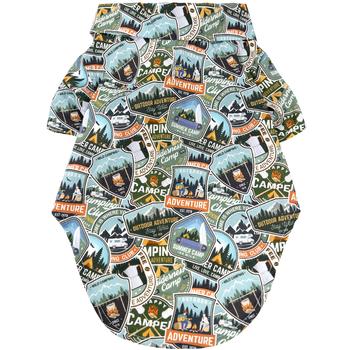 Camping Adventure Print Hawaiian Dog Shirt - My Best Friend Furever