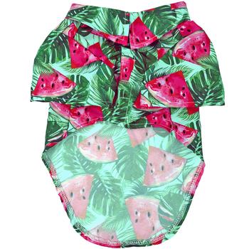 Juicy Watermelon Print Hawaiian Dog Shirt - My Best Friend Furever