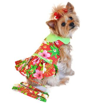 Hawaiian Red Hibiscus Dress - My Best Friend Furever