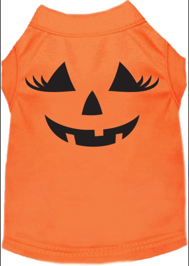 Pumpkin Face Him Costume Dog Shirt - Spooky & Stylish Pet Attire