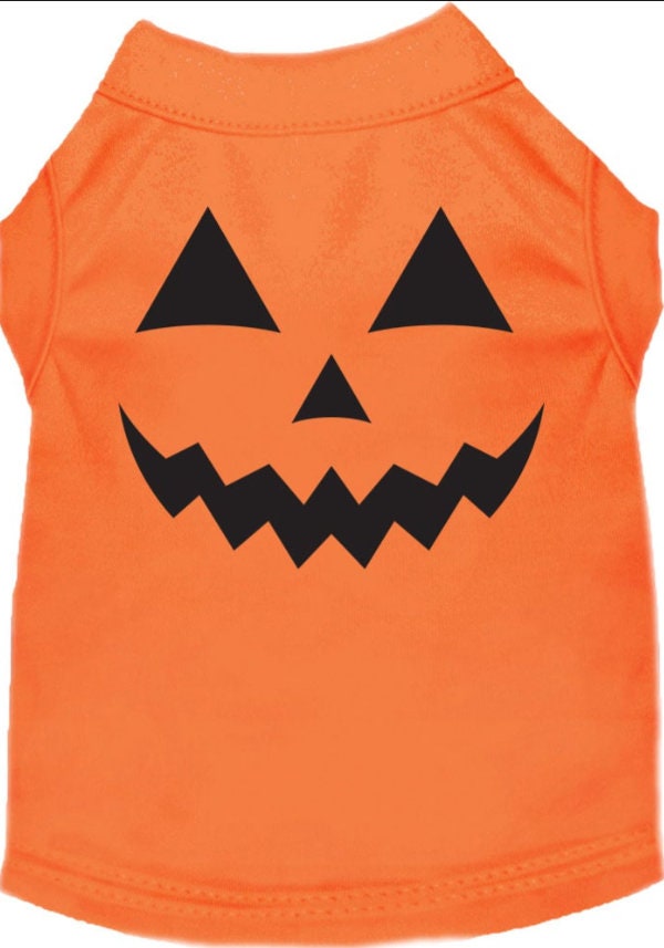 Pumpkin Face Him Costume Dog Shirt - Spooky & Stylish Pet Attire