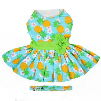 Pineapple Luau Harness Dress - My Best Friend Furever