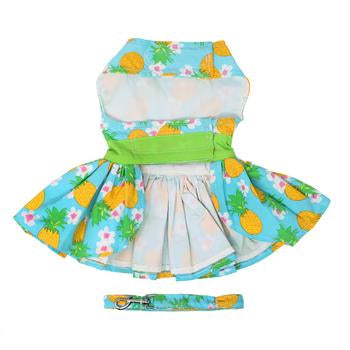 Pineapple Luau Harness Dress - My Best Friend Furever