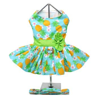 Pineapple Luau Harness Dress - My Best Friend Furever