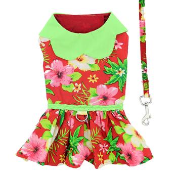 Hawaiian Red Hibiscus Dress - My Best Friend Furever