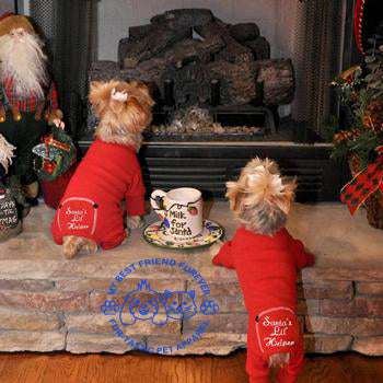 Christmas Dog Pajama - Santa's Lil' Helper - My Best Friend Furever