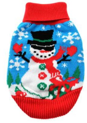 Festive Combed Cotton Holiday Dog Sweaters - My Best Friend Furever