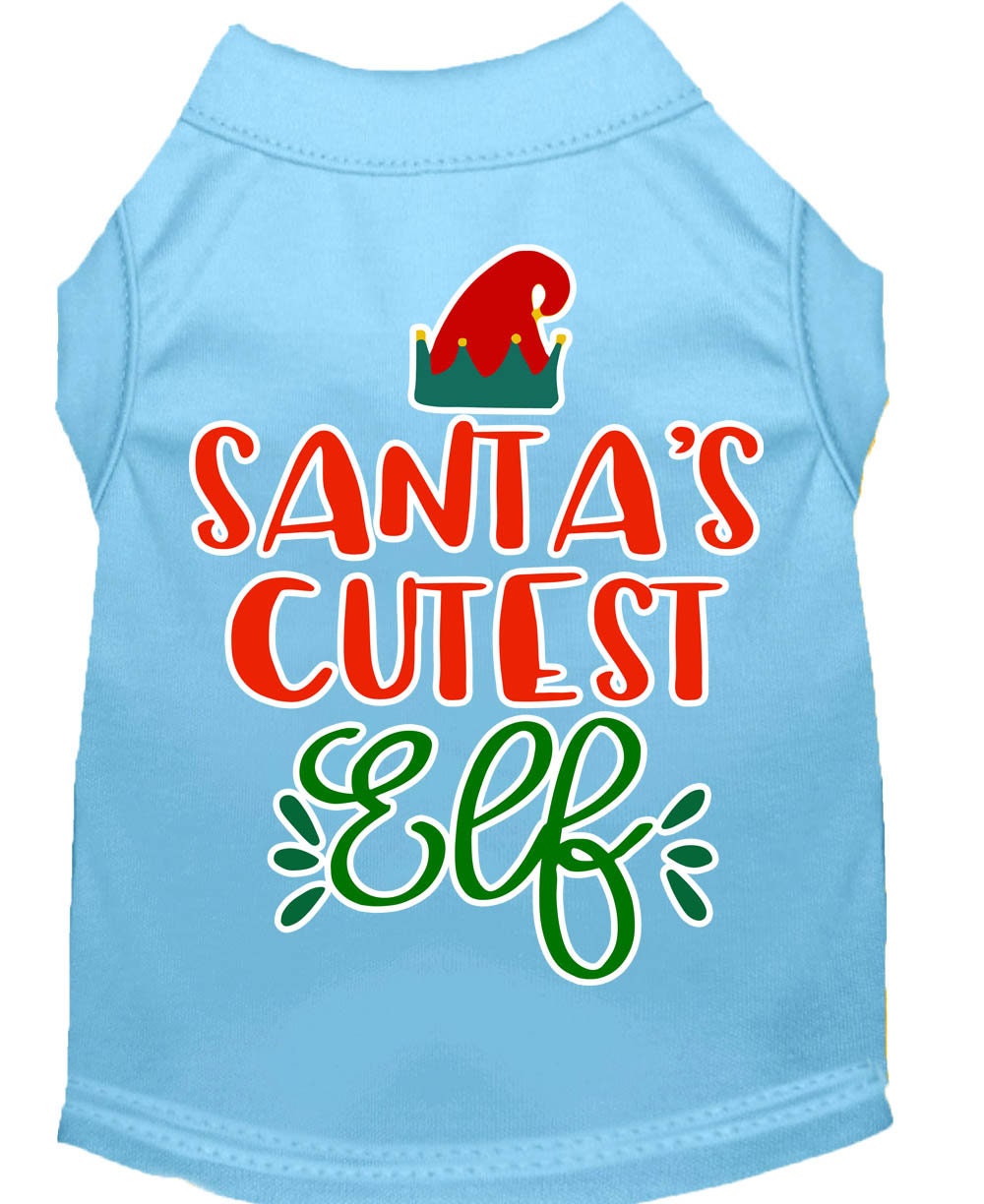 Santa's Cutest Elf Dog Shirt - Festive Holiday Pet Apparel - My Best Friend Furever