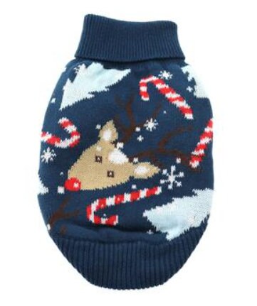 Festive Combed Cotton Holiday Dog Sweaters - My Best Friend Furever